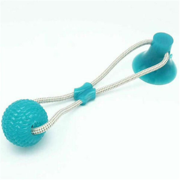 Durable Dog Chew and Teething Toy with Suction Cup