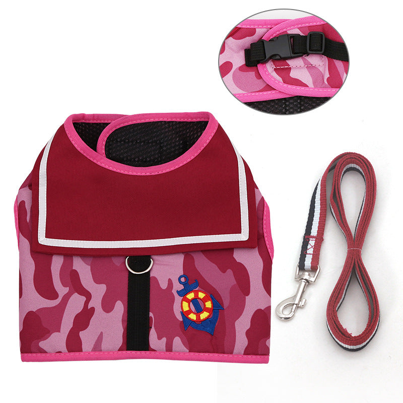Dog Traction Rope with Chest Harness Attachment
