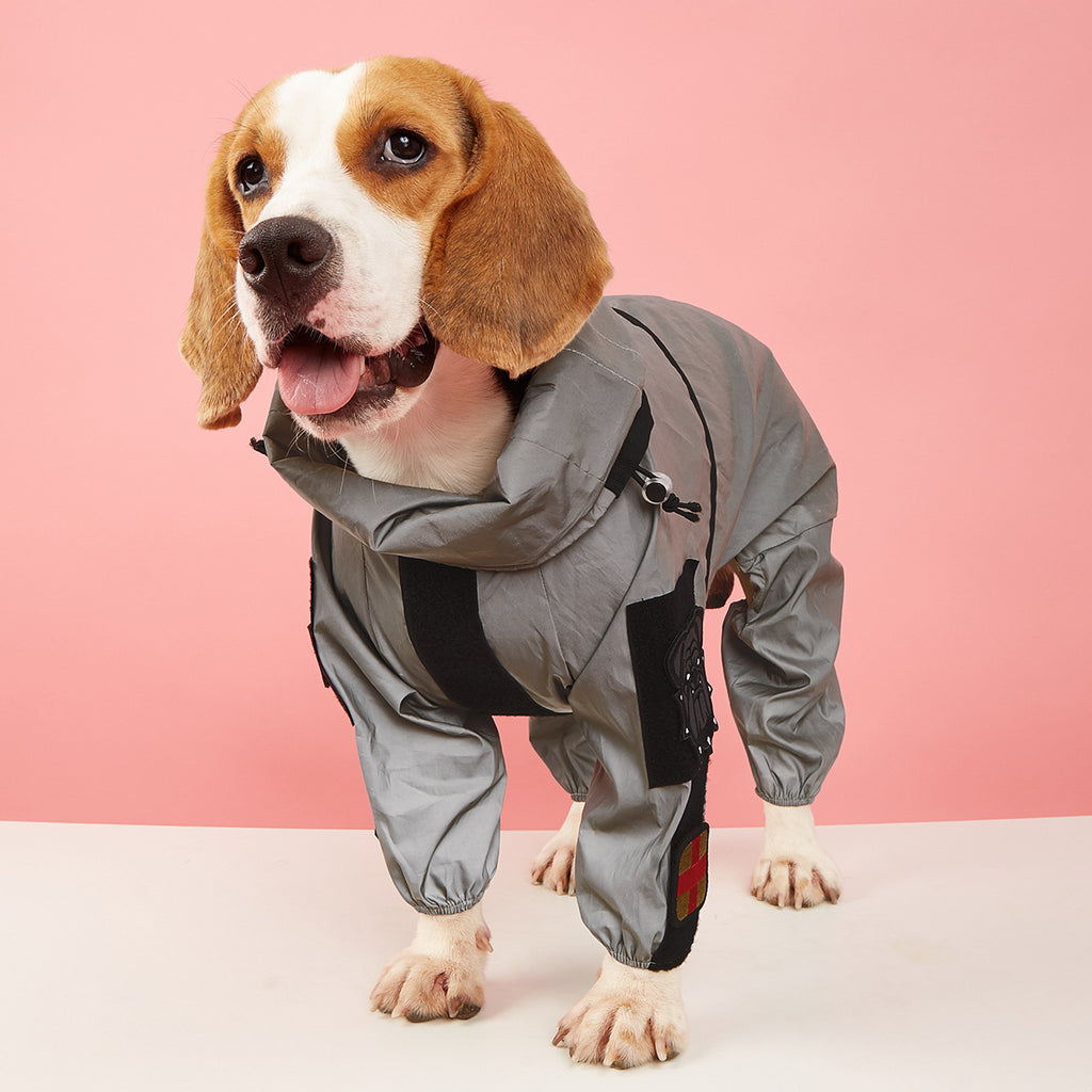 Reflective All-Inclusive Raincoat for Large Dogs