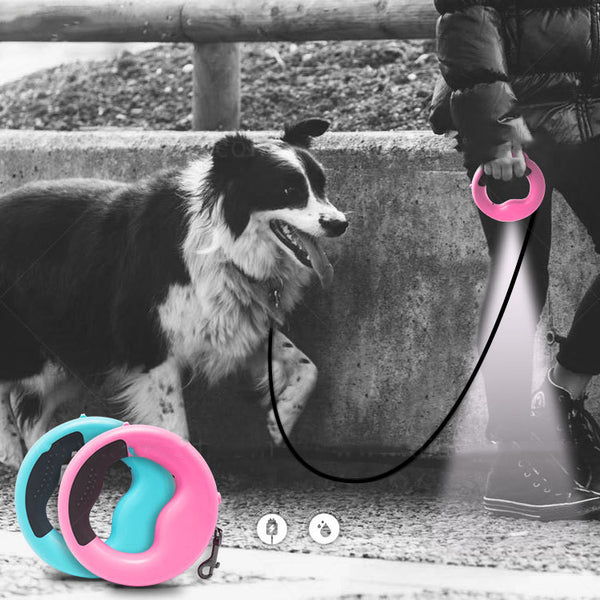 LED Automatic Telescopic Pet Traction Rope