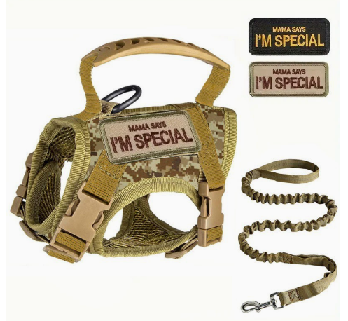 Adjustable Tactical Cat Harness with Leash