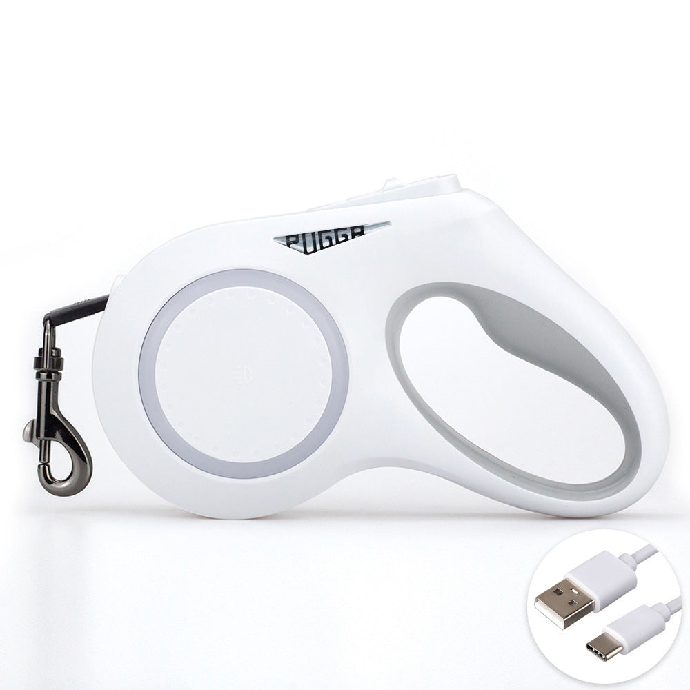 Automatic Telescopic Pet Traction Rope with Lights