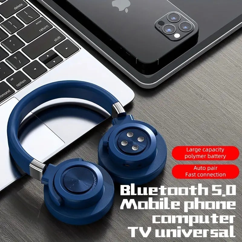 A51 Lightweight Foldable Over-Ear Stereo Bass Headphones