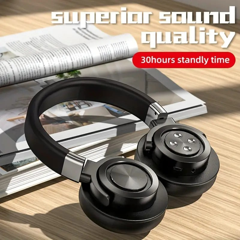 A51 Lightweight Foldable Over-Ear Stereo Bass Headphones